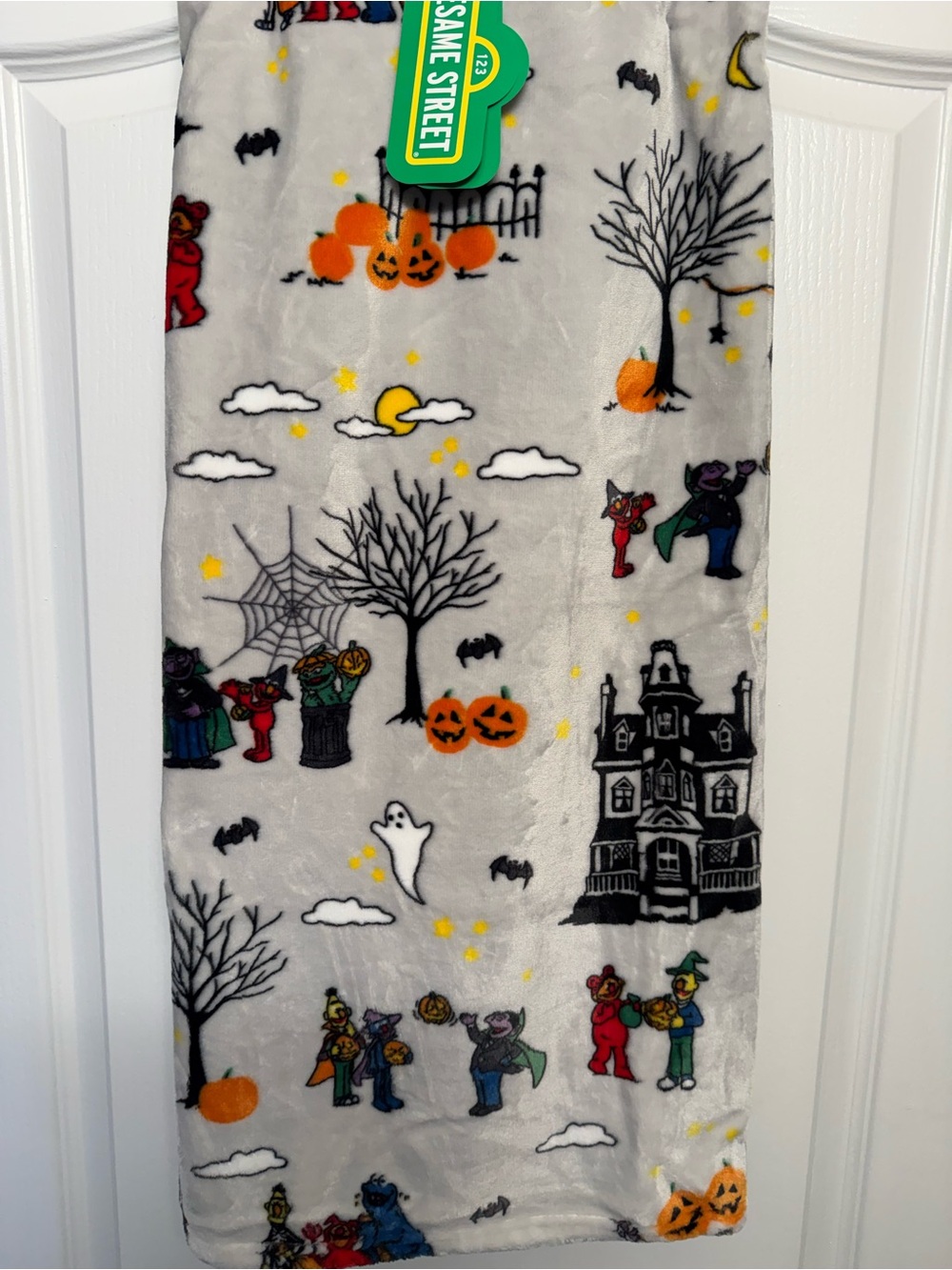 Sesame Street Halloween Plush Blanket